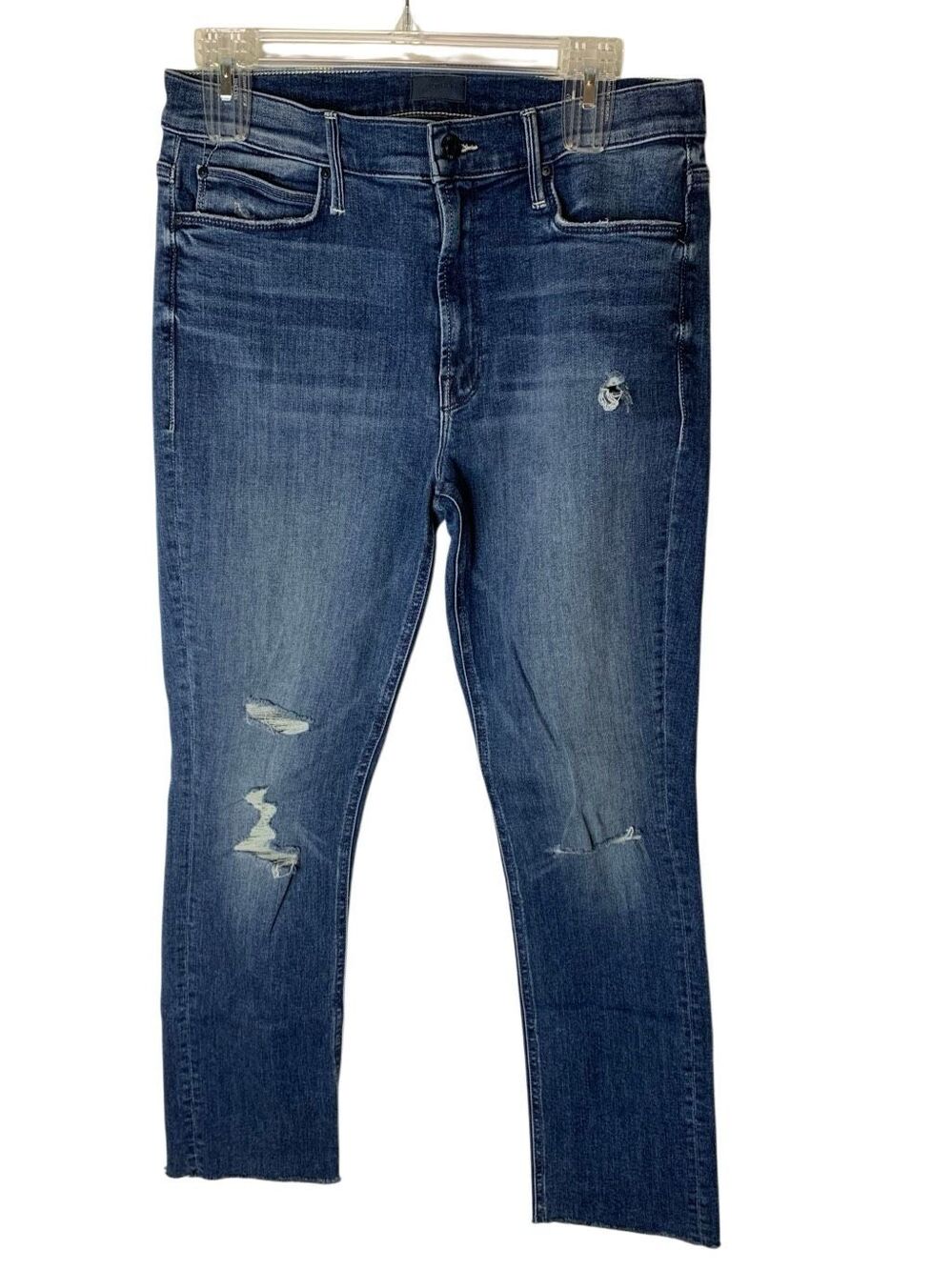 Mother The Midrise Dazzler Ankle Fray Weekend Warrior jeans women's size 30
